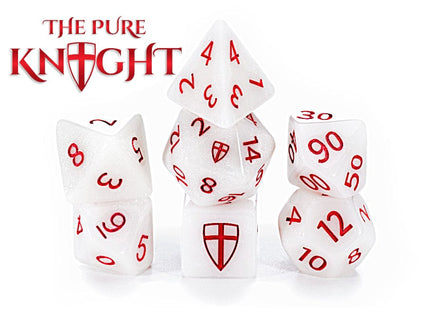 Gamers Guild AZ Gate Keeper Games GKGAS777-7d - Gate Keeper Games 7 Die Set: The Pure Knight Alea Simple Dice Gate Keeper Games