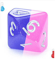 Gamers Guild AZ Gate Keeper Games GKGCH51-10d10 - Gate Keeper Games Set of 10 D10: Birthday Surprise Chromomancy Dice Gate Keeper Games