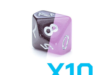 Gamers Guild AZ Gate Keeper Games GKGCH85-10d10 - Gate Keeper Games Set of 10 D10: Ninja Chromomancy Dice Gate Keeper Games