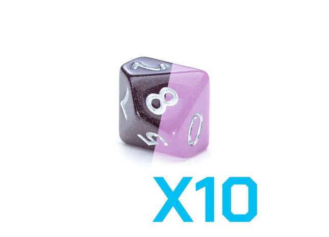 Gamers Guild AZ Gate Keeper Games GKGCH85-10d10 - Gate Keeper Games Set of 10 D10: Ninja Chromomancy Dice Gate Keeper Games