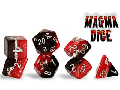 Gamers Guild AZ Gate Keeper Games GKGE018-11d - Gate Keeper Games 11 Die Set: Magma Eclipse Dice Gate Keeper Games