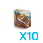Gamers Guild AZ Gate Keeper Games GKGE0260-10d10 - Gate Keeper Games Set of 10 D10: Treant Dice Eclipse Dice Gate Keeper Games