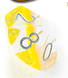 Gamers Guild AZ Gate Keeper Games GKGE0450-10d10 - Gate Keeper Games Set of 10 D10: Corona Eclipse Dice Gate Keeper Games