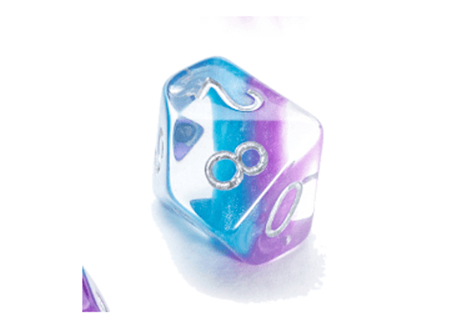 Gamers Guild AZ Gate Keeper Games GKGE0530-10d10 - Gate Keeper Games Set of 10 D10: Cyanethyst Eclipse Dice Gate Keeper Games