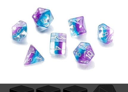 Gamers Guild AZ Gate Keeper Games GKGE0530-11d - Gate Keeper Games 11 Die Set: Cyanethyst Eclipse Dice Gate Keeper Games