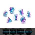 Gamers Guild AZ Gate Keeper Games GKGE0530-11d - Gate Keeper Games 11 Die Set: Cyanethyst Eclipse Dice Gate Keeper Games