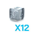 Gamers Guild AZ Gate Keeper Games GKGE0870-12d6 - Gate Keeper Games Set of 12 D6: Luna Eclipse Dice Gate Keeper Games