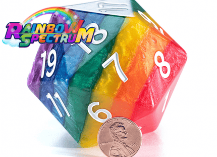 Gamers Guild AZ Gate Keeper Games GKGEPIC7771 - Gate Keeper Games : “Rainbow Spectrum" Dice 58mm Epic Dice Gate Keeper Games