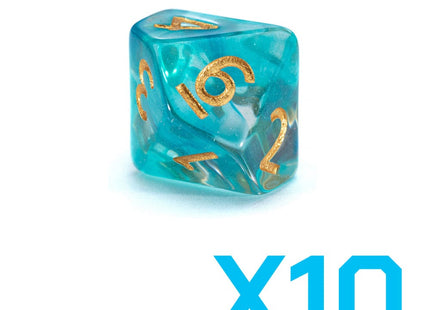 Gamers Guild AZ Gate Keeper Games GKGES23-10d10 - Gate Keeper Games Set of 10 D10: Goblin Dice Hoard Essence Dice Gate Keeper Games