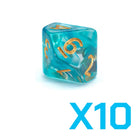 Gamers Guild AZ Gate Keeper Games GKGES23-10d10 - Gate Keeper Games Set of 10 D10: Goblin Dice Hoard Essence Dice Gate Keeper Games