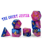 Gamers Guild AZ Gate Keeper Games GKGH13-7d - Gate Keeper Games 7 Die Set: The Court Jester Halfsies Dice Gate Keeper Games