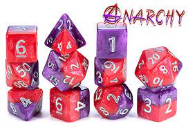 Gamers Guild AZ Gate Keeper Games GKGH15-11d - Gate Keeper Games 11 Die Set: Anarchy Halfsies Dice Gate Keeper Games