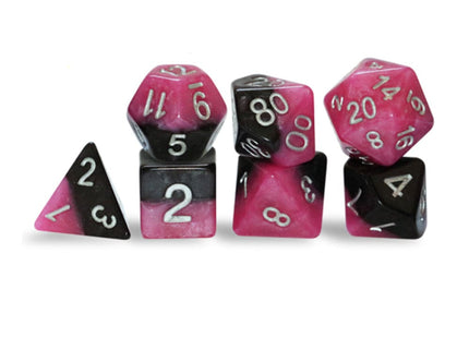 Gamers Guild AZ Gate Keeper Games GKGH18-7d - Gate Keeper Games 7 Die Set: Glamour Halfsies Dice Gate Keeper Games