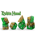 Gamers Guild AZ Gate Keeper Games GKGH20-7d - Gate Keeper Games 7 Die Set: Robin Hood Halfsies Dice Gate Keeper Games