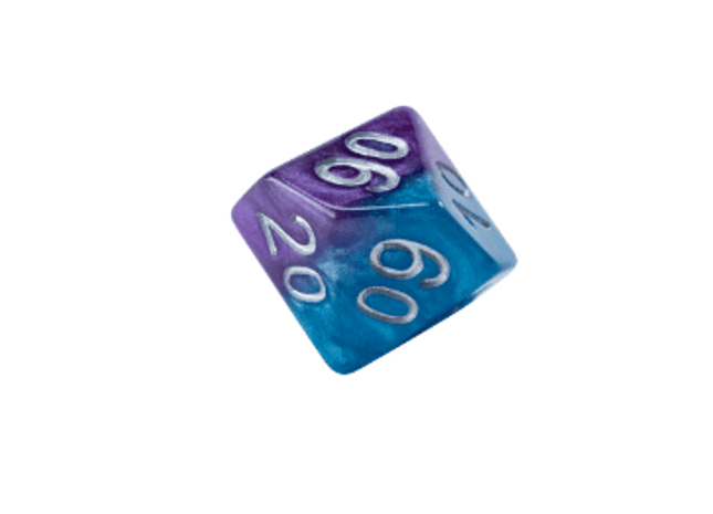 Gamers Guild AZ Gate Keeper Games GKGH235-10d10 - Gate Keeper Games Set of 10 D10: Psionic Combat Halfsies Dice Gate Keeper Games