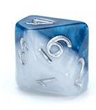 Gamers Guild AZ Gate Keeper Games GKGH37-10d10 - Gate Keeper Games Set of 10 D10: Police Box Halfsies Dice Gate Keeper Games