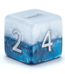 Gamers Guild AZ Gate Keeper Games GKGH37-12d6 - Gate Keeper Games Set of 12 D6: Police Box Halfsies Dice Gate Keeper Games