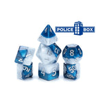 Gamers Guild AZ Gate Keeper Games GKGH37-7d - Gate Keeper Games 7 Die Set: Police Box Halfsies Dice Gate Keeper Games