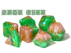 Gamers Guild AZ Gate Keeper Games GKGH512-11d - Gate Keeper Games 11 Die Set: Rose Halfsies Dice Gate Keeper Games