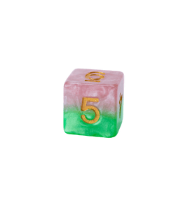 Gamers Guild AZ Gate Keeper Games GKGH512-12d6 - Gate Keeper Games Set of 12 D6: Rose Halfsies Dice Gate Keeper Games