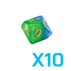 Gamers Guild AZ Gate Keeper Games GKGH523-10d10 - Gate Keeper Games Set of 10 D10: Mother Earth Halfsies Dice Gate Keeper Games
