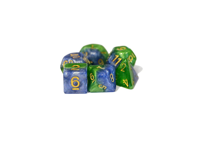 Gamers Guild AZ Gate Keeper Games GKGH523-7d - Gate Keeper Games 7 Die Set: Mother Earth Halfsies Dice Gate Keeper Games