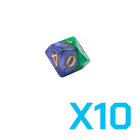 Gamers Guild AZ Gate Keeper Games GKGH525-10d10 - Gate Keeper Games Set of 10 D10: Gamma Halfsies Dice Gate Keeper Games