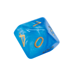 Gamers Guild AZ Gate Keeper Games GKGH533-10d10 - Gate Keeper Games Set of 10 D10: Sky Current Halfsies Dice Gate Keeper Games