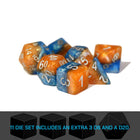 Gamers Guild AZ Gate Keeper Games GKGH534-11d - Gate Keeper Games 11 Die Set: Fire & Dice Halfsies Dice Gate Keeper Games