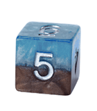 Gamers Guild AZ Gate Keeper Games GKGH536-12d6 - Gate Keeper Games Set of 12 D6: Earth Elemental Halfsies Dice Gate Keeper Games