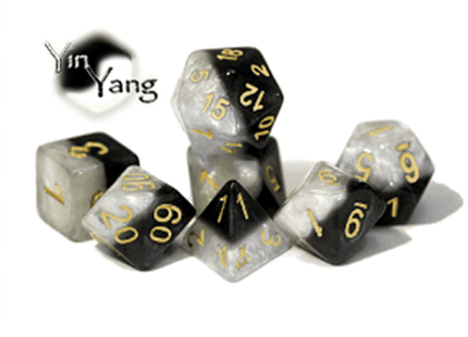 Gamers Guild AZ Gate Keeper Games GKGH578-11d - Gate Keeper Games 11 Die Set: Yin Yang Halfsies Dice Gate Keeper Games