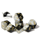 Gamers Guild AZ Gate Keeper Games GKGH578-7d - Gate Keeper Games 7 Die Set: Yin Yang Halfsies Dice Gate Keeper Games