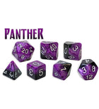 Gamers Guild AZ Gate Keeper Games GKGH58-7d - Gate Keeper Games 7 Die Set: Panther Halfsies Dice Gate Keeper Games