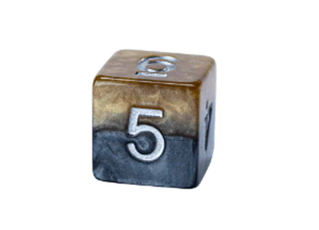 Gamers Guild AZ Gate Keeper Games GKGH590-12d6 - Gate Keeper Games Set of 12 D6: DaVinci Halfsies Dice Gate Keeper Games