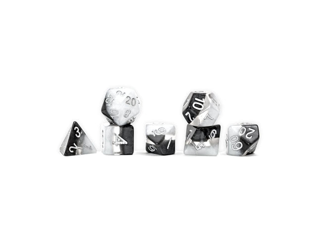 Gamers Guild AZ Gate Keeper Games GKGHG98-7d - Gate Keeper Games 7 Die Set: Bling Yang Halfsies Dice Gate Keeper Games