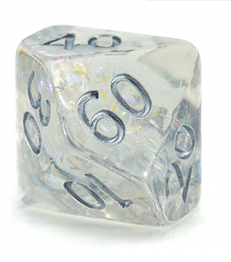 Gamers Guild AZ Gate Keeper Games GKGHL000-10d10 - Gate Keeper Games Set of 10 D10: Unicorn Holographic Dice Gate Keeper Games