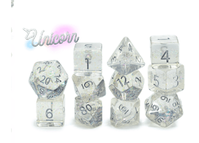 Gamers Guild AZ Gate Keeper Games GKGHL000-11d - Gate Keeper Games 11 Die Set: Unicorn Holographic Dice Gate Keeper Games