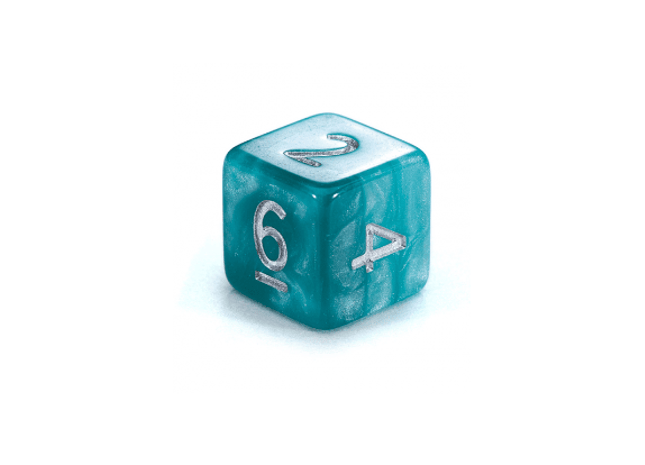Gamers Guild AZ Gate Keeper Games GKGHL2-12d6 - Gate Keeper Games Set of 12 D6: Sea Foam Holographic Dice Gate Keeper Games