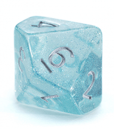 Gamers Guild AZ Gate Keeper Games GKGHL3-10d10 - Gate Keeper Games Set of 10 D10: Azure Skies Holographic Dice Gate Keeper Games