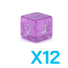 Gamers Guild AZ Gate Keeper Games GKGHL5-12d6 - Gate Keeper Games Set of 12 D6: Lilac Blossom Holographic Dice Gate Keeper Games