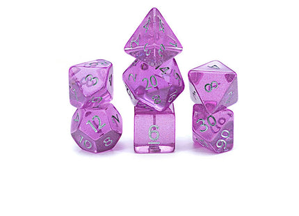 Gamers Guild AZ Gate Keeper Games GKGHL5-7d - Gate Keeper Games 7 Die Set: Lilac Blossom Holographic Dice Gate Keeper Games