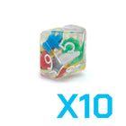 Gamers Guild AZ Gate Keeper Games GKGID1234-10d10 - Gate Keeper Games Set of 10 D10: Meeple Dice Inclusion Dice Gate Keeper Games