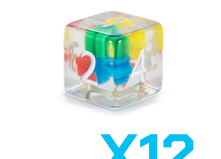 Gamers Guild AZ Gate Keeper Games GKGID1234-12d6 - Gate Keeper Games Set of 12 D6: Meeple Dice Inclusion Dice Gate Keeper Games