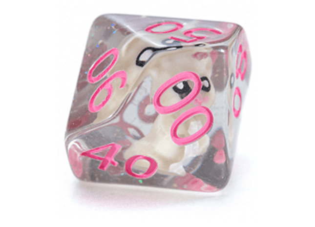 Gamers Guild AZ Gate Keeper Games GKGID186-10d10 - Gate Keeper Games Set of 10 D10: Cat Dice Inclusion Dice Gate Keeper Games