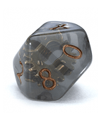 Gamers Guild AZ Gate Keeper Games GKGID690-10d10 - Gate Keeper Games Set of 10 D10: Steampunk Inclusion Dice Gate Keeper Games