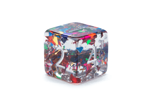 Gamers Guild AZ Gate Keeper Games GKGID777-12d6 - Gate Keeper Games Set of 12 D6: Stained Glass Inclusion Dice Gate Keeper Games