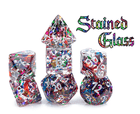 Gamers Guild AZ Gate Keeper Games GKGID777 - Gate Keeper Games Set of 12 D6:  Stained Glass Inclusion Dice Gate Keeper Games