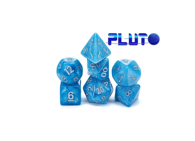 Gamers Guild AZ Gate Keeper Games GKGMD3-7d - Gate Keeper Games 7 Die Set: Pluto Mercurial Dice Gate Keeper Games