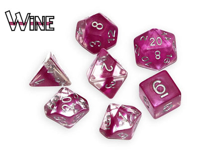 Gamers Guild AZ Gate Keeper Games GKGN0103-7d - Gate Keeper Games 7 Die Set: Wine Neutron Dice Gate Keeper Games