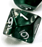 Gamers Guild AZ Gate Keeper Games GKGN020-10d10 - Gate Keeper Games Set of 10 D10: Hunter Green Neutron Dice Gate Keeper Games